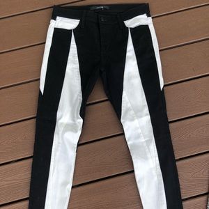 Joe’s jeans black/white skinny ankle jeans
